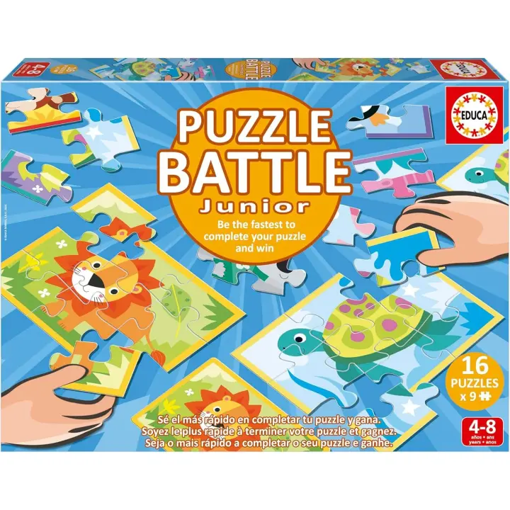 Educa Battle Junior Animales , Batalla de puzzle de el primero en completar tu puzzle Educa 20116 - 1