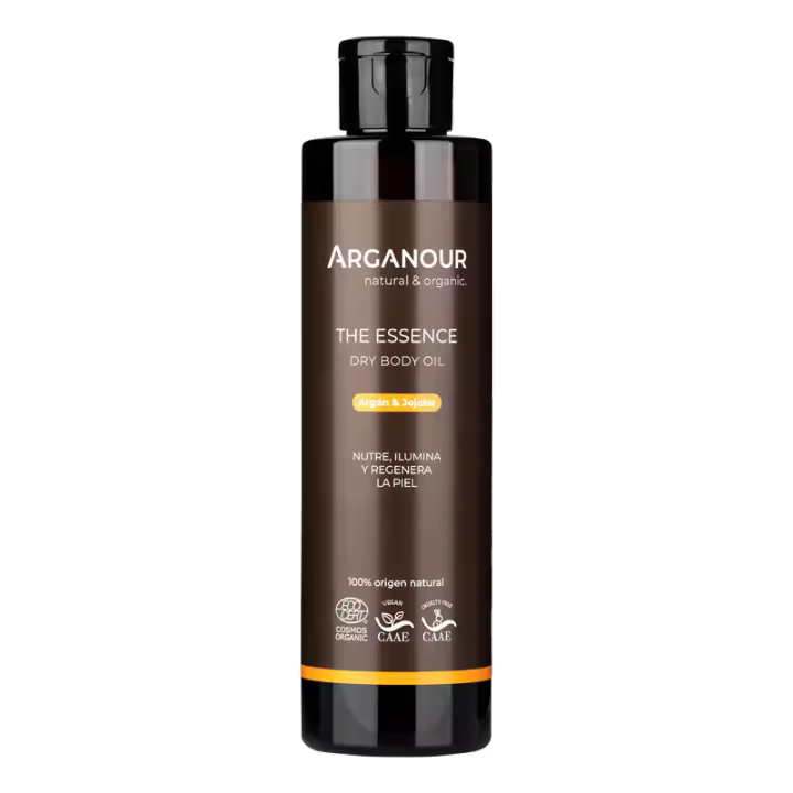 Arganour - The Essence - Aceite Corporal Vitamínico de Tacto Seco con Vitamina E, Aceite de Argán y Aceite de Jojoba para Hidratación Profunda y Nutrición Intensa - 1
