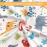 Paquete de 2 Fundas Almohada Lactancia para Bebe recién Nacido en Forma U Lactancia Materna Funda de peluche con Bosques y Flores 22,5x18 Pulgadas (Abeja + Animales) - details 7
