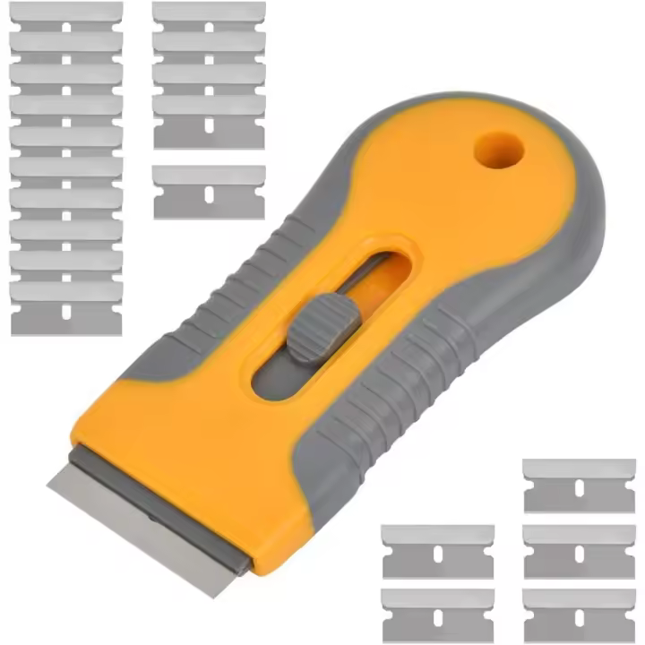 Raspador para vitrocerámica con 20 hojas de repuesto para limpieza de vidrio y cerámica - 1