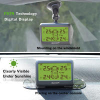 Sistema De Monitoreo De Presión De Neumáticos Para Coche Deelife TPMS Solar Control De Presión De Neumáticos Con Sensor Reemplazable Función De Medición De Temperatura Y Humedad En El Coche - details 2