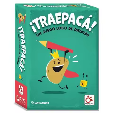 Juego de Mesa -Traepacá-   Juegos Mercurio Mercurio    Juego, mesa, entretenimiento, diversión, familia, amigos, estrategia, tablero, cartas, retos, equipos, creatividad, clásico, moderno, temático, dinámico, competitivo - 1