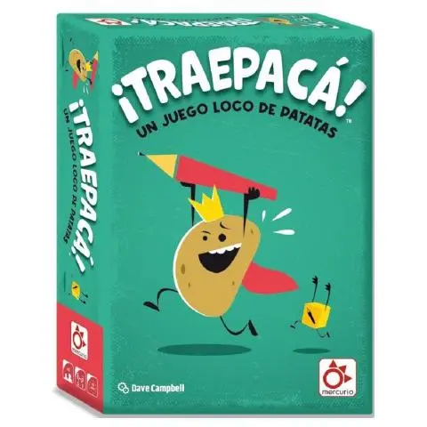 Juego de Mesa -Traepacá-   Juegos Mercurio Mercurio    Juego, mesa, entretenimiento, diversión, familia, amigos, estrategia, tablero, cartas, retos, equipos, creatividad, clásico, moderno, temático, dinámico, competitivo - 1