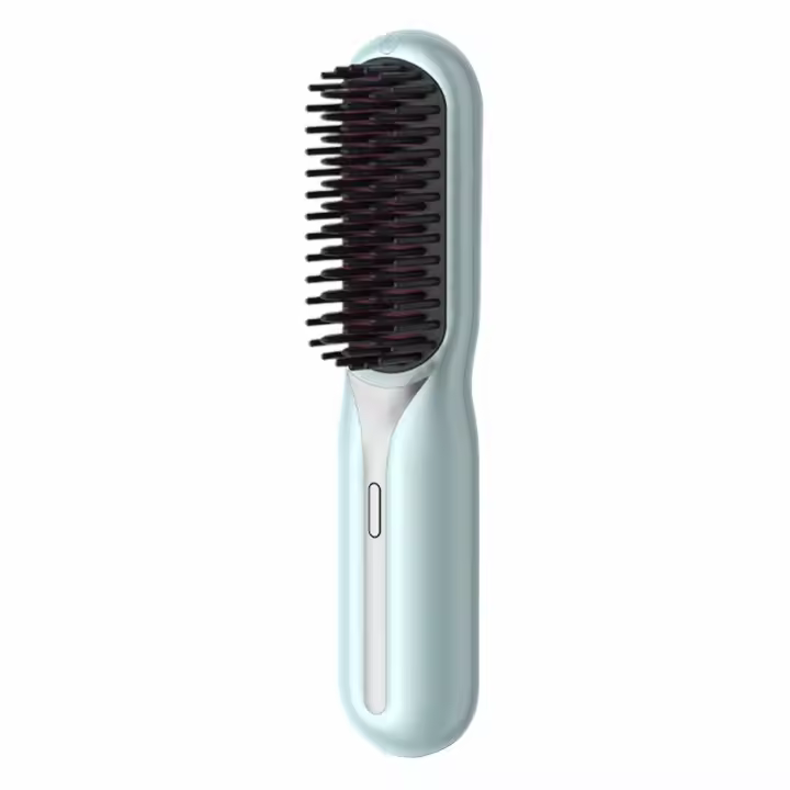 Peine de alisado inalámbrico para el cabello Fácil de llevar Peine de pelo eléctrico Desenredante Regalo de cumpleaños - 1