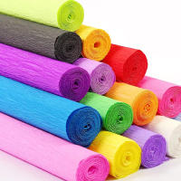 Rollo De Papel De Crepe Colorido Para Origami 50x250cm Papel De Plisado Para Manualidades Flores DIY Envoltura De Regalos Y Decoración - details 0