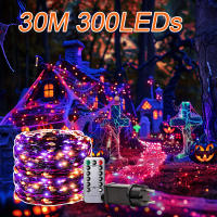 Luces De Halloween En Rojo Y Morado 30M/60M 300/600 LED Decoraciones Para Interior De La Casa Con Cable Incluido Y Control Remoto - details 8