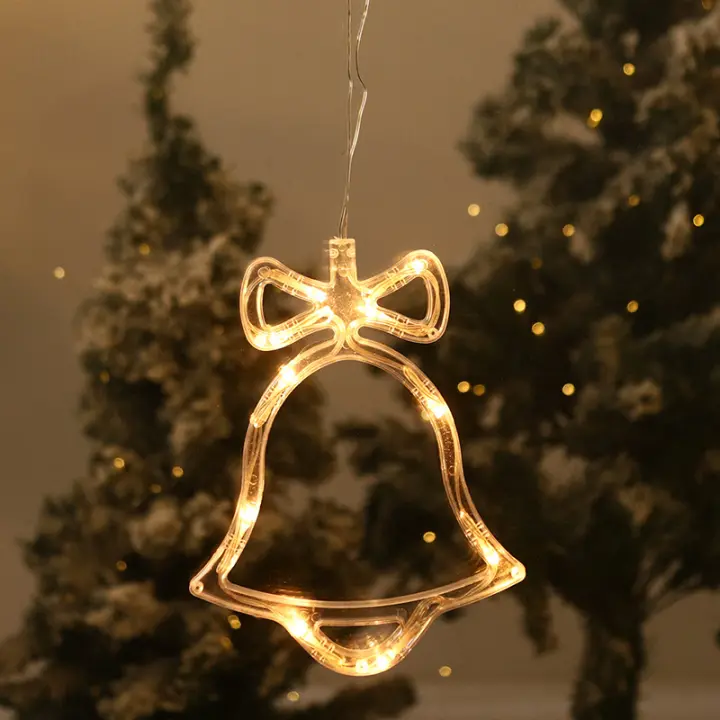Lámparas De Navidad Para Decoración Colgantes Con Ventosa Para Ventanas Y Interiores Adornos De Año Nuevo Luz Pendente - 1