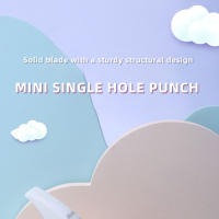Mini Prensa De Agujeros Anillo Portátil Kawaii Para Papel Oficina Escuela Suministros De Encuadernación Estación De Trabajo - details 0
