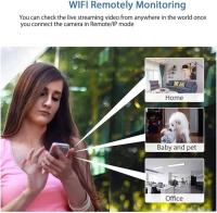 Mini cámara WiFi 1080P HD con visión nocturna, detección de movimiento, monitoreo remoto, gran angular de 160°, micro monitor para bebés para el hogar, la oficina, la tienda y el almacén (1 unidad) - details 4