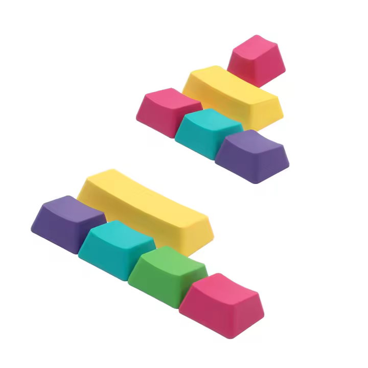 Keycaps PBT CMYK Set De Teclas Doubleshot Perfil OEM Para Teclados Mecánicos De 104/108/87 MX Switches Colorful 11PCS - 1