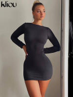 Vestido Mini De Seda Leche Para Mujer Kliou Verano Casual Sin Mangas Cuello Redondo Ajustado Bodycon Estilo Clásico De Calle - details 13