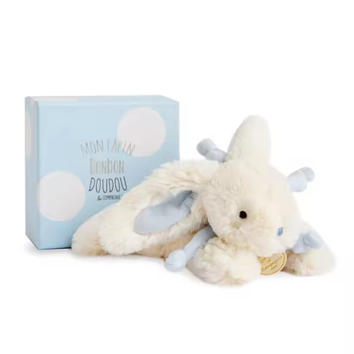Dulce conejito doudou azul 25 cm DouDou et Compagnie - 1