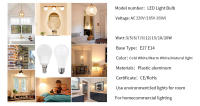 6pcs Bombillas LED E27 E14 Para Sala De Casa 3W 6W 9W 12W 15W 18W 20W Luz Blanca Calefacción Eficiente Con Chip 2835 Vida Útil De 50000 Horas - details 4