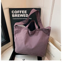 Bolso De Hombro Para Mujer De Lona Gran Capacidad Estilo Literario Ligero Y Sencillo Bolso Cruzado Con Manija De Viaje - details 36