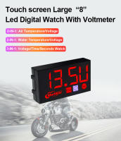 Reloj Digital Para Motocicleta 3 En 1 Con Medidor De Temperatura Del Aire Y Agua Voltaje Y Velocidad De Rotación De La Cabeza - details 0