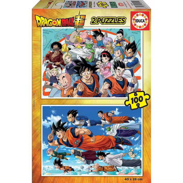 Puzzle Educa Borras Dragon Ball 2X100Pz - Set de 2 Puzzles 100 Piezas - 1