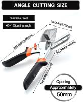 Tijeras ingleteadoras con ángulo de 45°-135°, tijeras multiusos para cortar cables y alambres eléctricos. - details 0