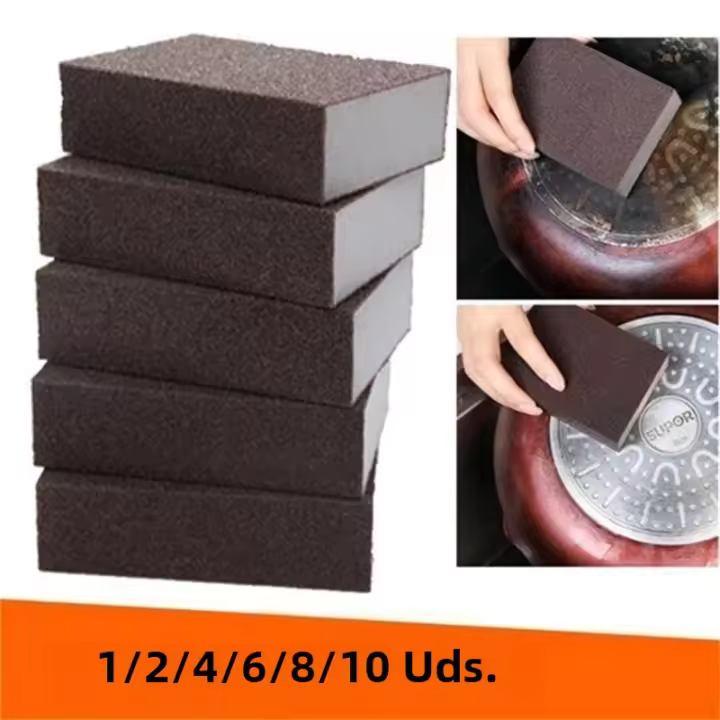 Esponja Mágica De Limpieza Para Cocina Eliminación De Rusticidad Cepillo Descalcificador Para Olla Y Platos Material Aluminio Ecológico - 1
