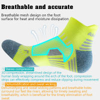 Calcetines De Correr Profesional Para Maratón Para Hombres Y Mujeres Deporte Fitness Gruesos Almohadillados Medio Tobillo - details 11
