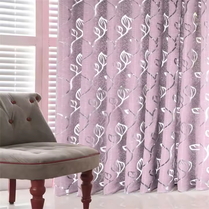 Cortinas De Tulle Sombreadas Con Vinateras Para Decoración De Sala De Estar Y Cocina Modernas Cortinas De Voile Organza Transparentes Para Ventanas Estilo Europeo Y Americano - 1