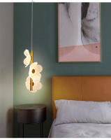 Lámpara Colgante LED Lustre Nordic Para Techo Dormitorio Niños Decoración De Habitación Cepillo De Metal Incluye Bombillas - details 22