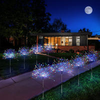 Luz De Fuego Solar Con Dandelion 90/120/150/200 LED Para Jardín Paisaje Jardín Navidad Decoración DIY Luz De Humo Moderna IP65 - details 12