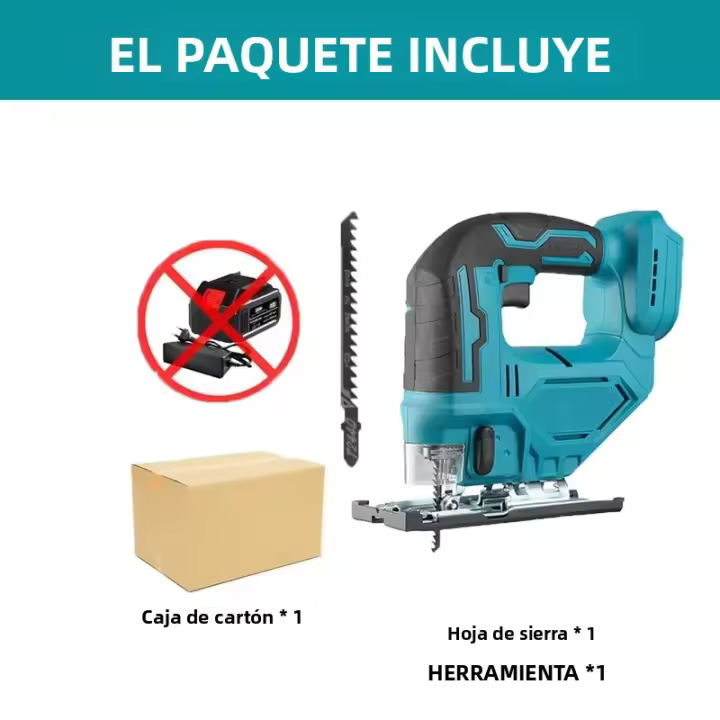 Sábanas Eléctricas Portátiles Sin Cable Multi-Función Para Carpintería Con Corte Ajustable Para Madera 18V Sin Batería Herramienta De Trabajo Para DIY En El Hogar - 1