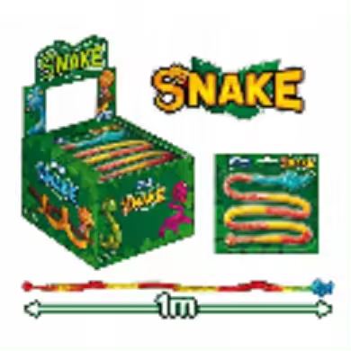 Vidal  Snake Jelly 11 Unidades de 66 GR Serpiente de Gelatina de 1 Metro Multisabor 4 Formas Diferentes. - 1