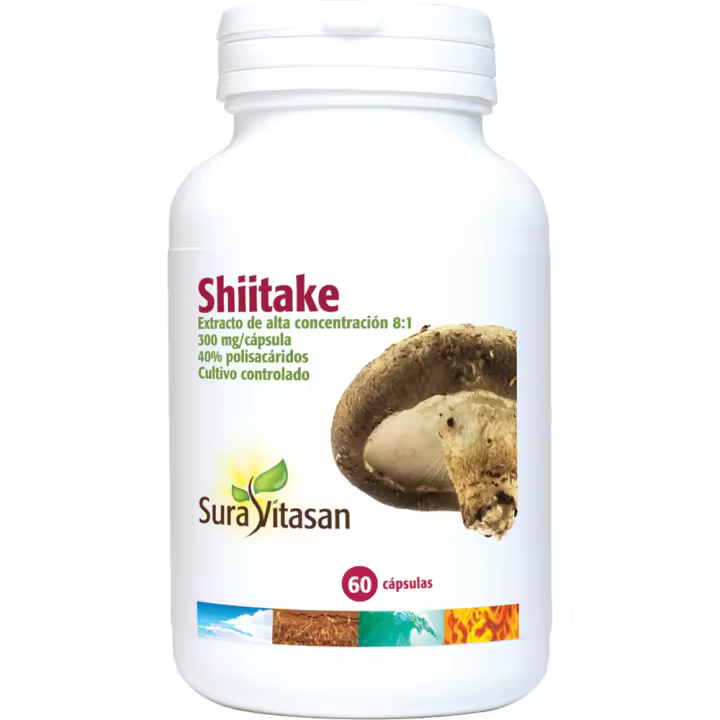 Shiitake 60 cápsulas  Sura Vitasan - 1