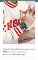 Reloj De Pulsera Deportivo Para Hombre NAVIFORCE Original Multifuncional Cuarzo Correa De Cuero Genuino Resistente Al Agua 3ATM Moda Reloj De Pulsera - details 4