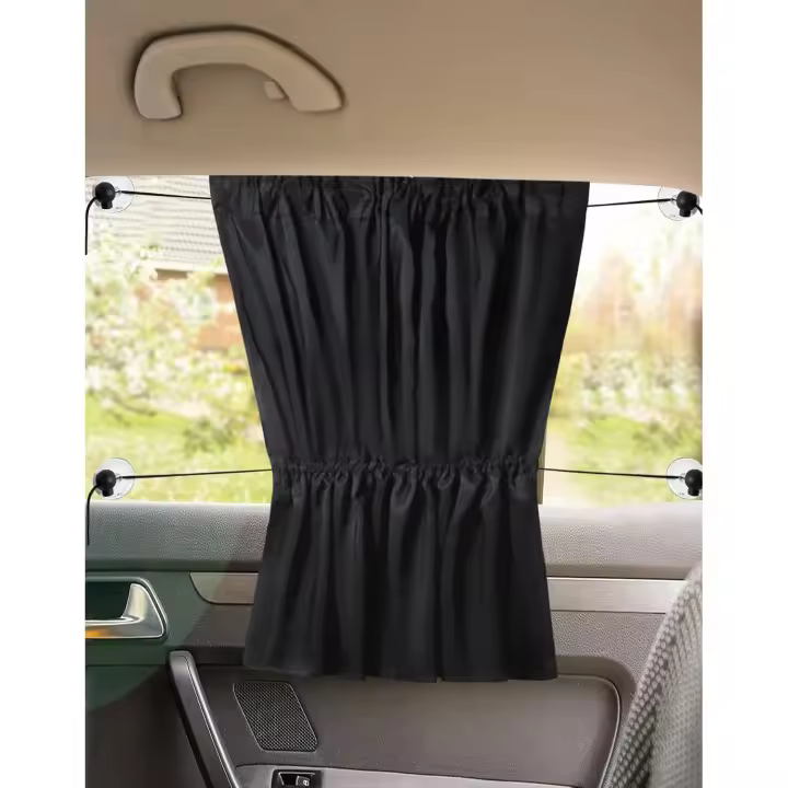 NebulaGlam Parasol de Coche, 2 Unidades Cortinillas para Coche con Ventosa, Parasol Lateral Coche para Proteger del Sol a bebés y Mascotas, Compatible con la mayoría de los vehículos - 1