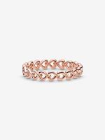 Pandora - Anillo de Corazones-Baño de Oro Rosa de 14 K - details 0