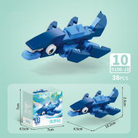 Bloques De Construcción De Animales Del Mundo Insecto Scorpion Mantis Hormiga Araña Pájaro Marino Regalo Para Niños Adornos De Escritorio Bloques Pequeños Compatible Con Lego ABS Sin Batería - details 10