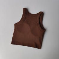 Ropa Deportiva Para Mujer Top De Yoga Fitness Absorbedor De Choque Con Sujetador Integrado Secado Rápido Transpirable Vestir Como Chaleco Deportivo Exterior - details 12
