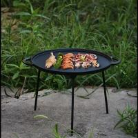 Plancha de Hierro Fundido BOPORO 13'' 17'' para Camping y Barbacoa  Portátil y Resistente - details 6