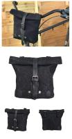 Bolsa De Motocicleta Impermeable De Lona Con Aceite Y Cera Vintage Mochila Cruzada Pequeña Para Almacenamiento Y Herramientas Delanteras De Coche Eléctrico - details 0