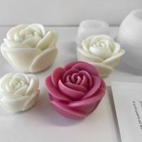Molde De Cera Y Sabão Em Peça Em Silicone Forma De Flor Romântica Rosa Tamanho Médio Para Decoração De Casamento Presente De Dia Dos Namorados - details 2