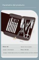Kit De Manicura Profesional KK 11 En 1 Herramientas De Uñas Incluye Acrílico Cortauñas Tijeras Y Pinzas De Acero Inoxidable Para Cuidado De Manos Y Pies - details 15