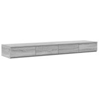 Cajones para cama vidaXL Gris Sonoma 140x36,5x16,5 cm Madera elaborada - details 1
