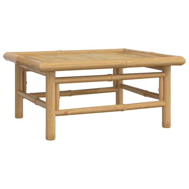 VidaXL Conjunto de jardín 2 sofás + 1 mesa + 1 reposapiés bambú - 1