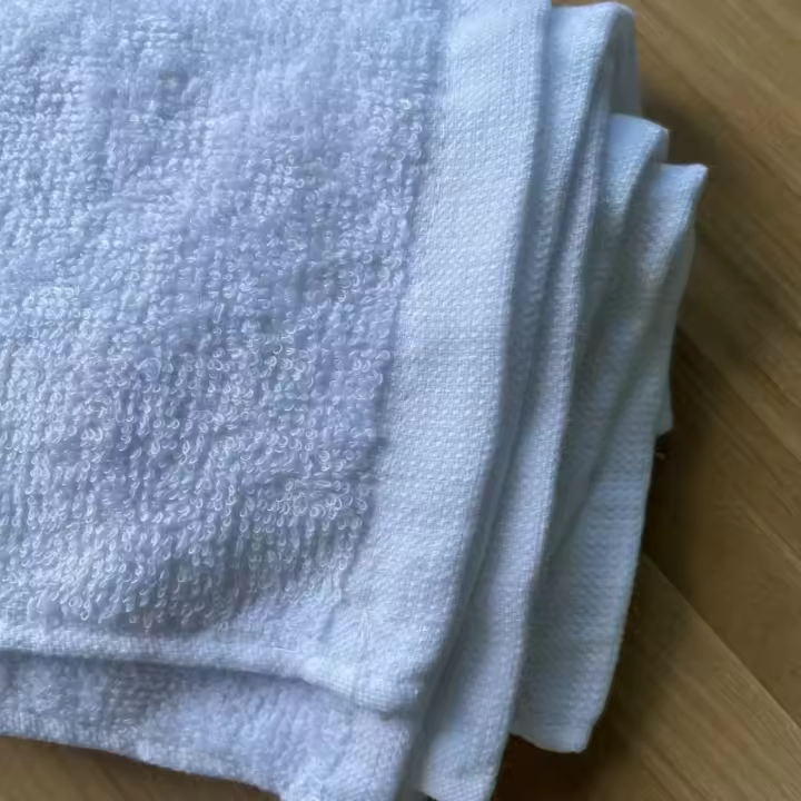 Toallas De Algodón Blanco Cuadradas 5pcs Multiusos Para El Hogar Hotel Cocina Baño Limpieza Toalla De Mano 29*29cm - 1