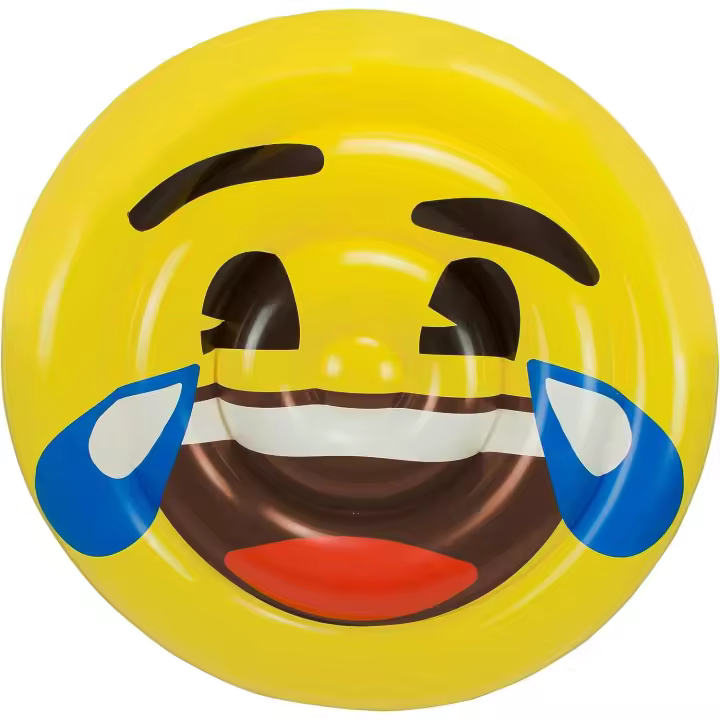 Emoji - Colchoneta Hinchable, en forma de Cara Llorando de la Risa (5885) - 1