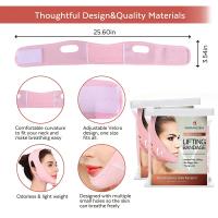 Cinta De Levantamiento Facial V Forma Correa De Barba Suave Para Piel Facial Cinta De Estiramiento Para Dormir Herramienta De Cuidado Del Cuerpo Belleza - details 1