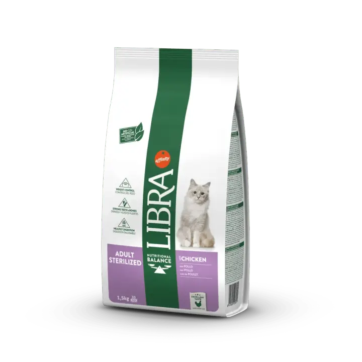 Libra Adult Sterilized Pollo - Pienso para Gatos Esterilizados Adultos de Pollo - 1