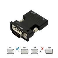 Adaptador HDMI-Compatible a VGA Para Hombre a Mujer Cable De Audio HD 1080P Convertidor Para PC Laptop TV Box Computadora Proyector - details 0