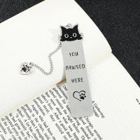 Marcador De Libro De Acero Inoxidable Para Mascotas Gato Lindo Regalo Para Amantes De Los Libros Diseño Geométrico Para Hombres Y Mujeres - details 4