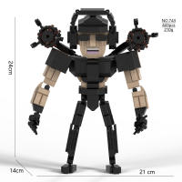 MOC Skibidi Juego De Bloques De Construcción Para Inicio Titan Speakerman Cameraman Tvman Regalos Para Cumpleaños Y Año Nuevo Para Niños - details 4