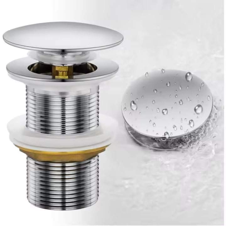 Pop Up, sin rebosadero, ideal para lavabo de Cobre, Diseño práctico BIT Desagüe universal para lavabo - 1