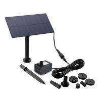 Mini Bomba De Agua Solar 5W 5V Kit De Placa Solar Para Fuente De Jardín Piscina Fuente Interior Pabellón Para Pájaros Baño Exterior - details 8
