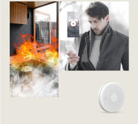 Alarma Detectora de Humo y Monóxido de Carbono con Batería，Tuya Smart Co Detector de humo, alarma de monóxido de carbono, Sensor de sonido PIR, WiFi, versión 2 en 1, salón, habitación, cocina, tienda - details 18